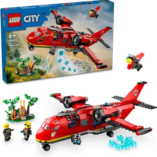 لگو سری سیتی مدل هواپیمای نجات آتش نشانی 60413 - LEGO City Fire Rescue Plane 60413