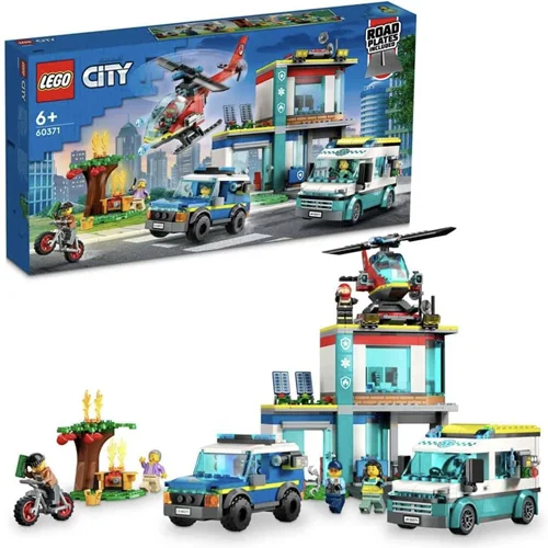 لگو سری سیتی مدل مرکز وسایل نقلیه اورژانس 60371 - LEGO® City Emergency Vehicles Center 60371