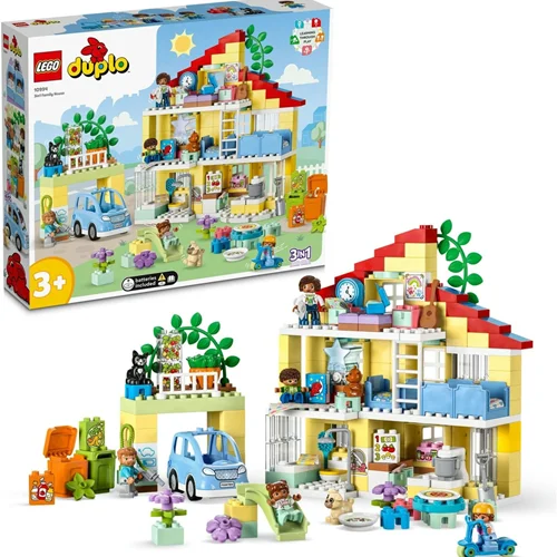 لگو سری دوپلو مدل خانه شهری ۳ حالت ساخت مختلف ۱۰۹۹۴ - LEGO® DUPLO® Town 3 in 1 Family House 10994