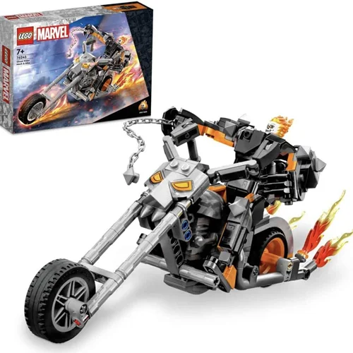 لگو سری ابر قهرمانان مدل گوست رایدر ۷۶۲۴۵ - LEGO® Marvel Ghost Rider Robot and Motorcycle 76245