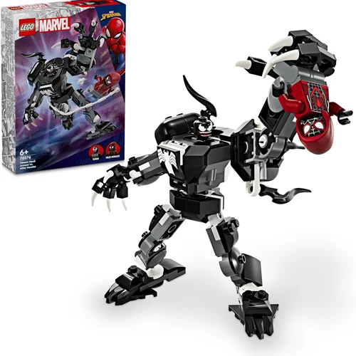 لگو سری ابر قهرمانان مدل نبرد روبات ونوم با اسپایدرمن ۷۶۲۷۶ - LEGO Marvel Venom Robot Armor vs. Miles Morales 76276