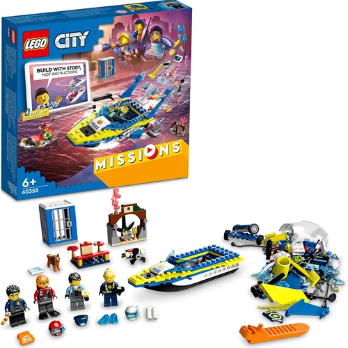 لگو سری سیتی مدل ماموریت های کارآگاه پلیس آب 60355 - LEGO City Water Police Detective Missions 60355