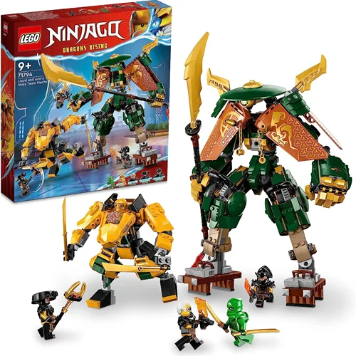 لگو سری نینجاگو مدل 71794 - LEGO® NINJAGO® Lloyd and Arin's Ninja Team Robots 71794