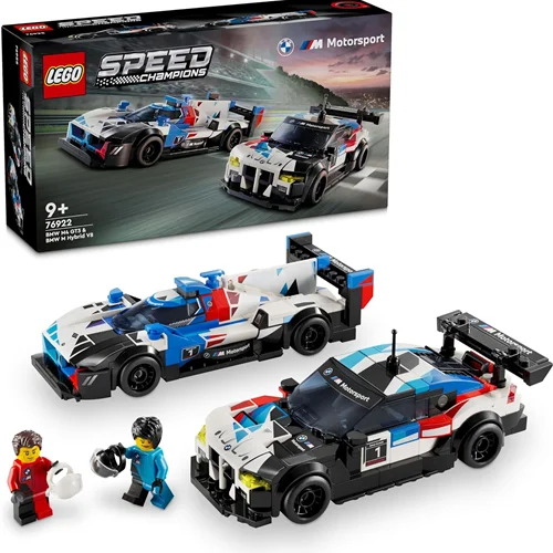 لگو سری اسپید مدل اتومبیل های مسابقه ای BMW M4 GT3  76922 - LEGO® Speed ​​Champions BMW M4 GT3 and BMW M Hybrid V8 Race Cars 76922