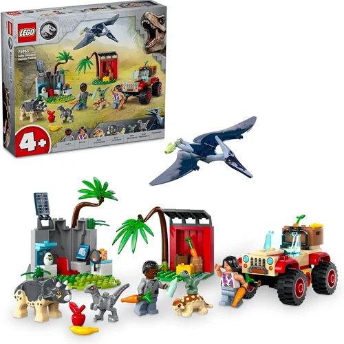 لگو سری پارک ژوراسیک مدل مرکز نجات نوزاد دایناسور 76963 - LEGO Jurassic World Baby Dinosaur Rescue Center 76963