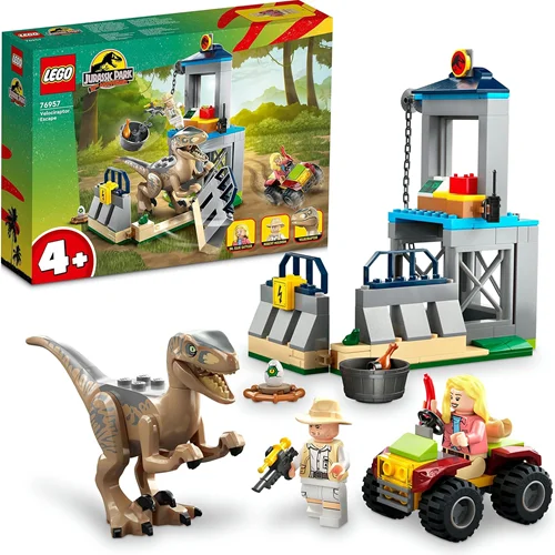 لگو سری پارک ژوراسیک مدل قفس ولوکراپتور ۷۶۹۵۷ - LEGO® Jurassic Park Velociraptor Escape 76957