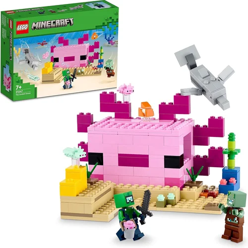 لگو سری ماینکرفت مدل خانه Axolotl 21247 - LEGO Minecraft Axolotl House 21247