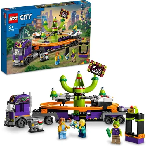لگو سری سیتی مدل کامیون پارک تفریحی 60313 - Lego City Amusement Park Space Toy Truck 60313