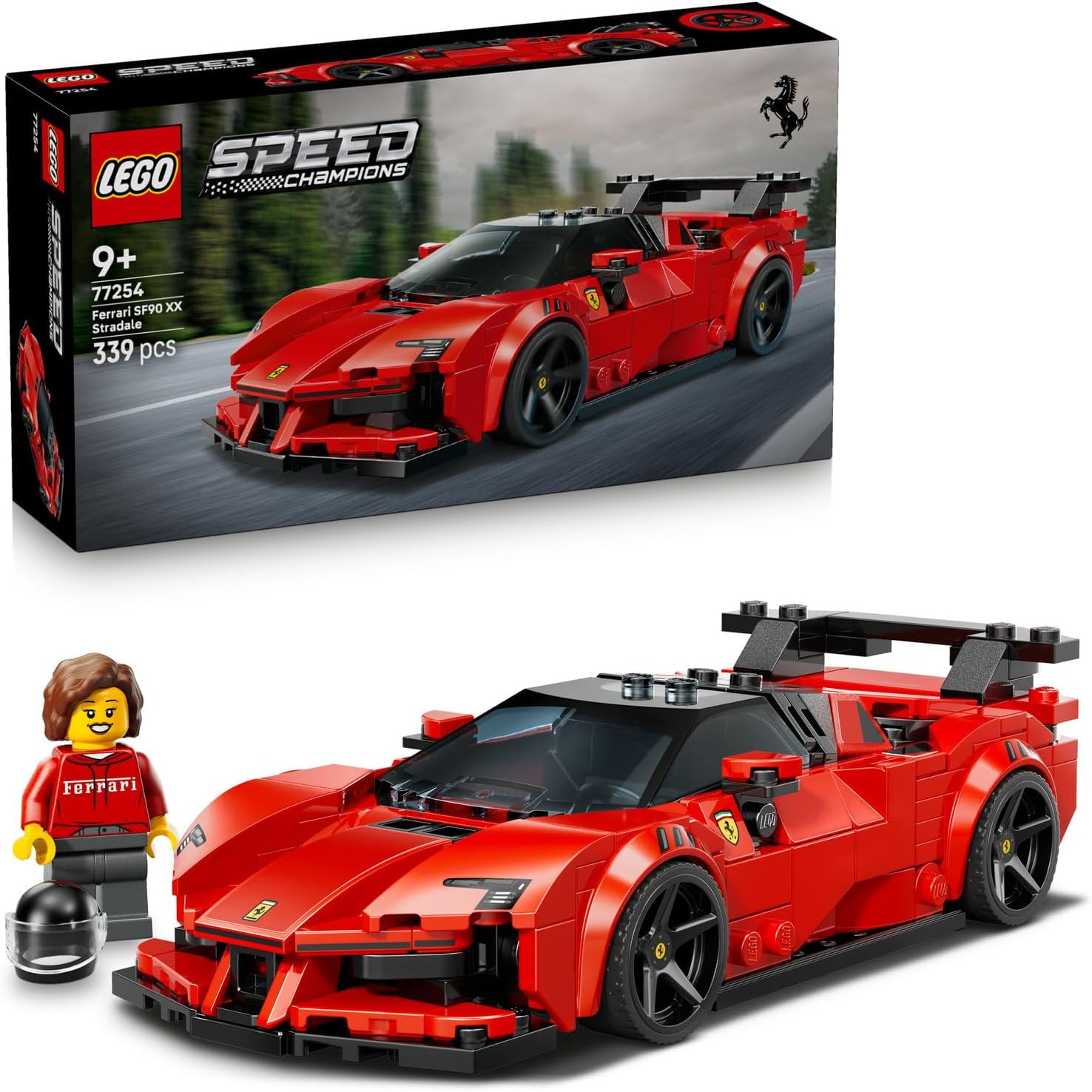 لگو سری اسپید مدل ماشین اسپرت فراری SF90 XX Stradale 77254 - LEGO Speed ​​Champions Ferrari SF90 XX Stradale Sports Car 77254