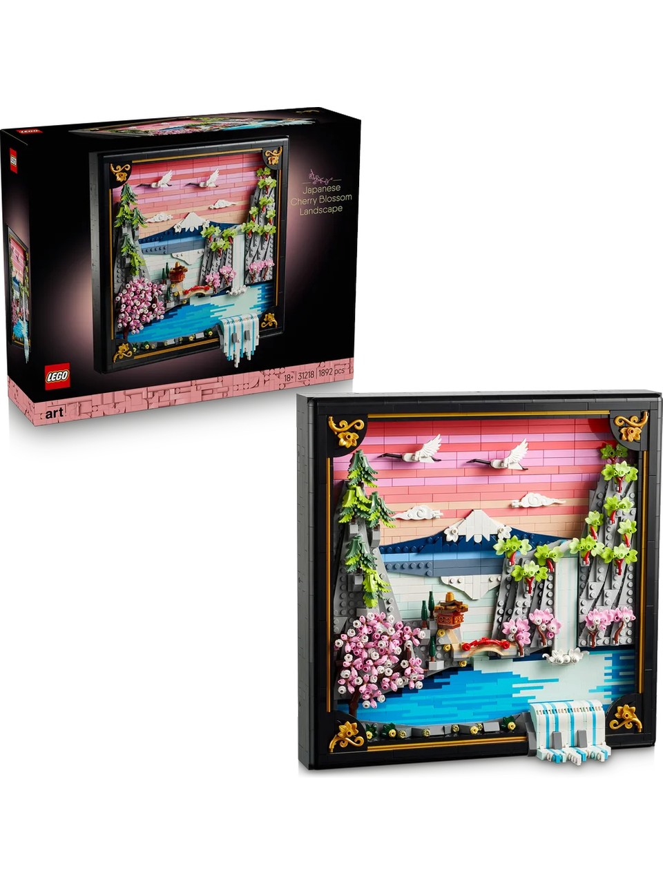 لگو سری ایده مدل منظره شکوفه‌های گیلاس ژاپنی ۳۱۲۱۸ - LEGO Art Japanese Cherry Blossom Landscape 31218