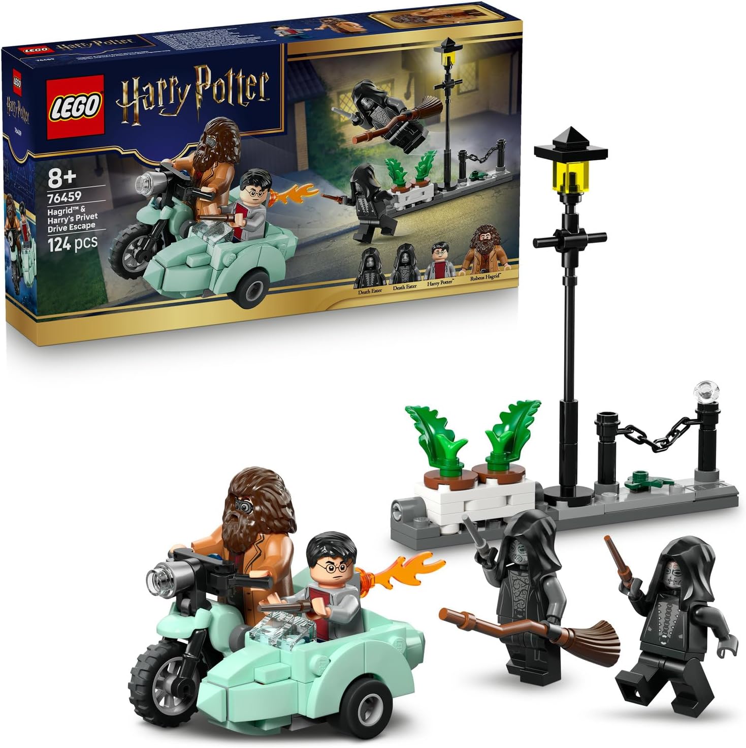 لگو سری هری پاتر مدل فرار هاگرید و هری از پریوت درایو 76459 - LEGO Harry Potter Hagrid and Harry's Privet Drive Escape 76459
