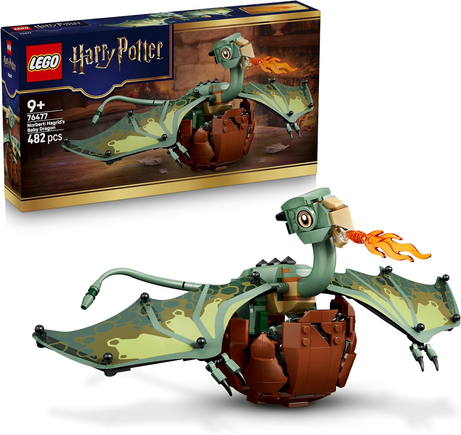 لگو سری هری پاتر مدل نوربرت : بچه اژدهای هاگرید 76477 - 76477 LEGO Harry Potter™ Norbert: Hagrid's Baby Dragon