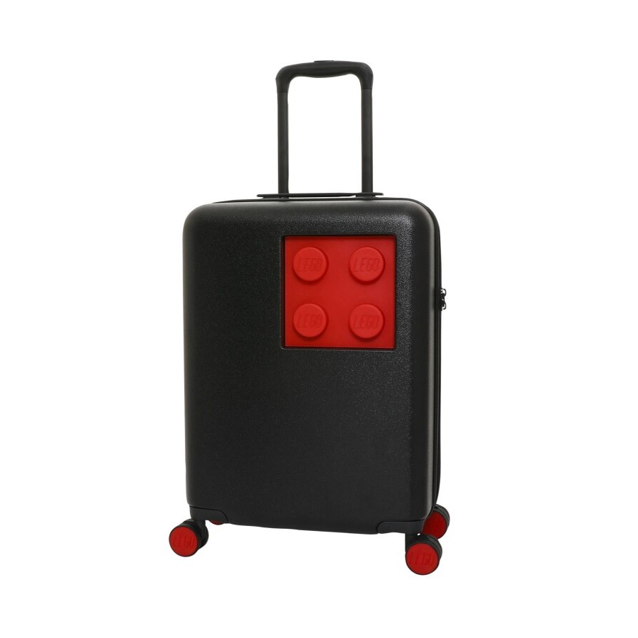 چمدان کابین سایز . ​​۲x۲ بلوک ساختمانی لگو مشکی/قرمز - LEGO® Building Block 2x2 Cabin Size Suitcase - Black/Red 20152-1963