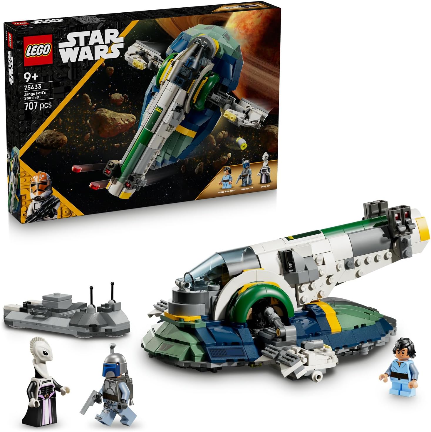 لگو سری جنگ ستارگان مدل حمله کلون‌ها، سفینه فضایی جانگو فت 75433 - LEGO Star Wars: Attack of the Clones Jango Fett's Starship 75433