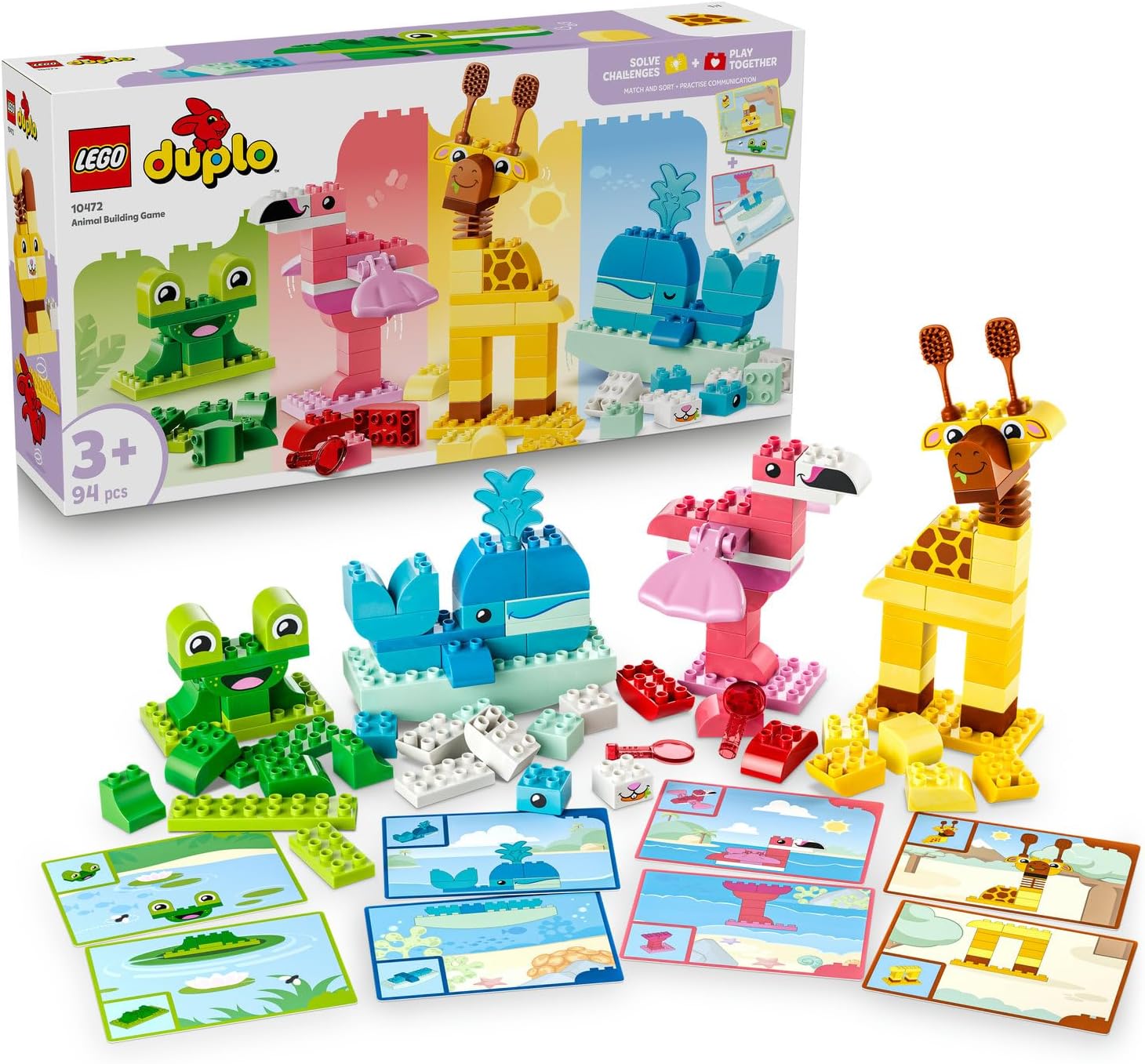 لگو سری دوپلو مدل اسباب بازی آموزشی ساخت حیوانات ۱۰۴۷۲ - LEGO DUPLO Animal Building Game Educational Toy 10472