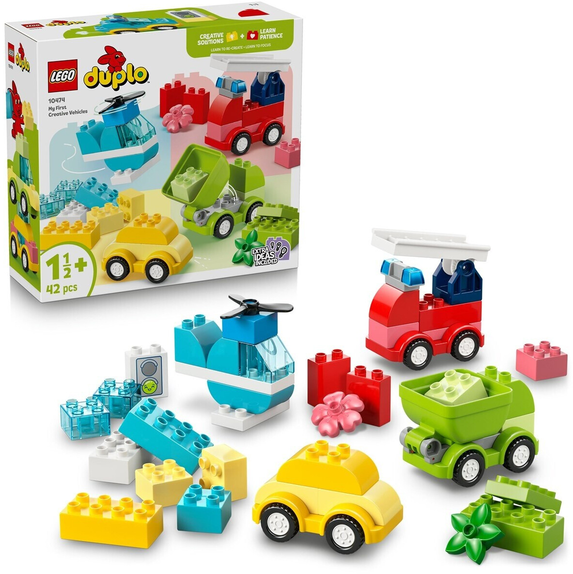 لگو سری دوپلو مدل وسایل نقلیه خلاقانه 10474 - 10474 LEGO DUPLO Creative Vehicles
