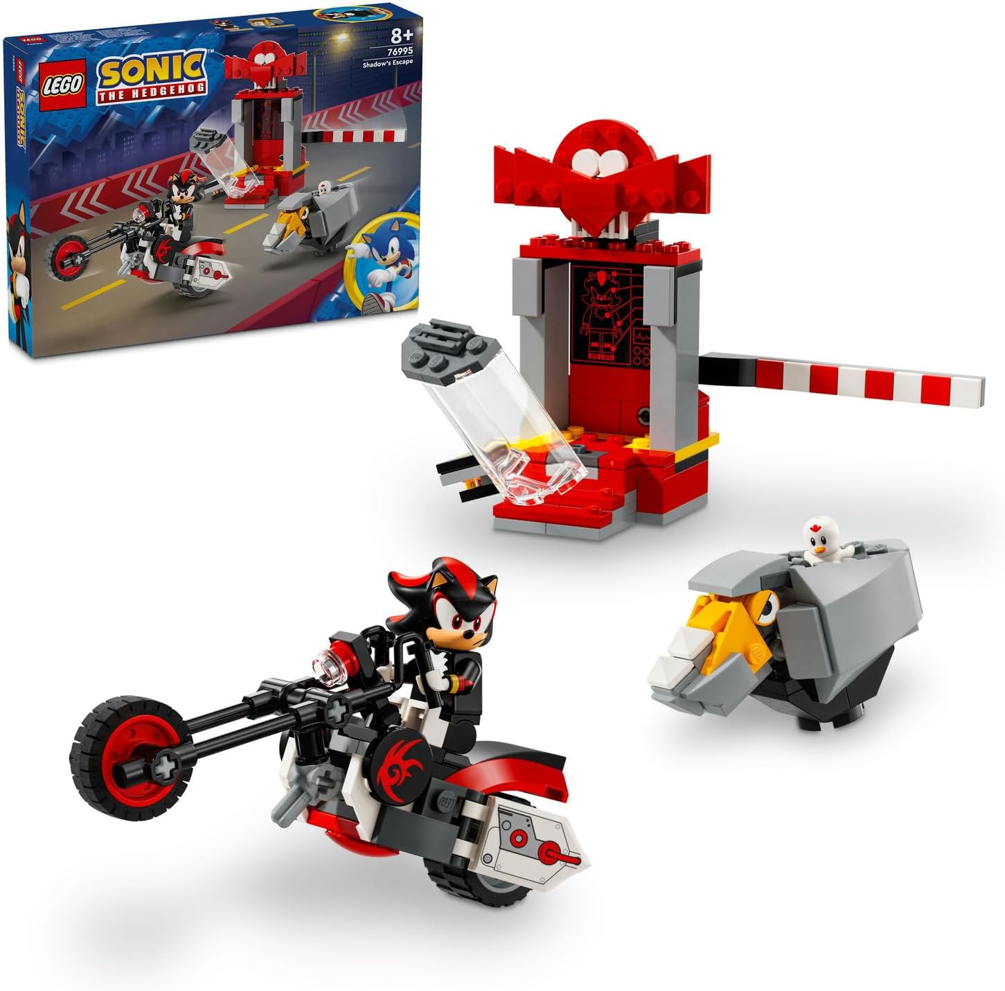 لگو سری سونیک مدل فرار جوجه تیغی 76995 - LEGO Sonic the Hedgehog Shadow the Hedgehog Escape 76995
