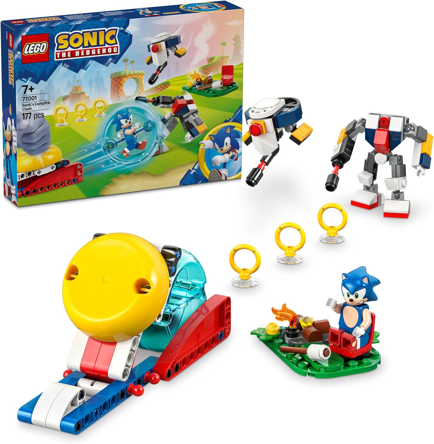 لگو سری سونیک مدل برخورد آتش در کمپ سونیک ۷۷۰۰۱ - LEGO Sonic The Hedgehog: Sonic's Campfire Clash 77001