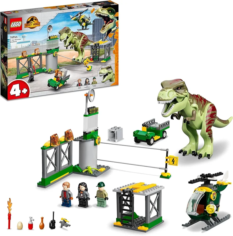 لگو سری پارک ژوراسیک مدل فرار دایناسور تی رکس 76944 - LEGO® Jurassic World™ T. rex Dinosaur Escape 76944