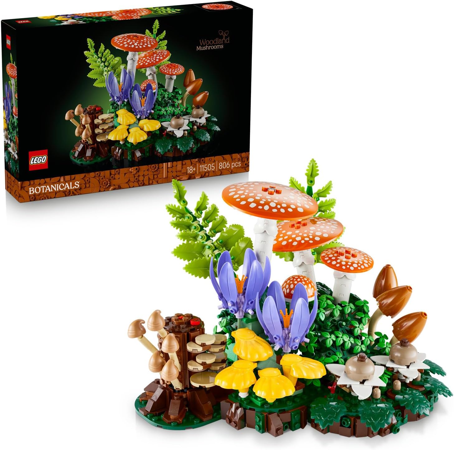 لگو سری آیکون مدل قارچ‌های جنگلی ۱۱۵۰۵ - LEGO Botanicals Forest Mushrooms 11505