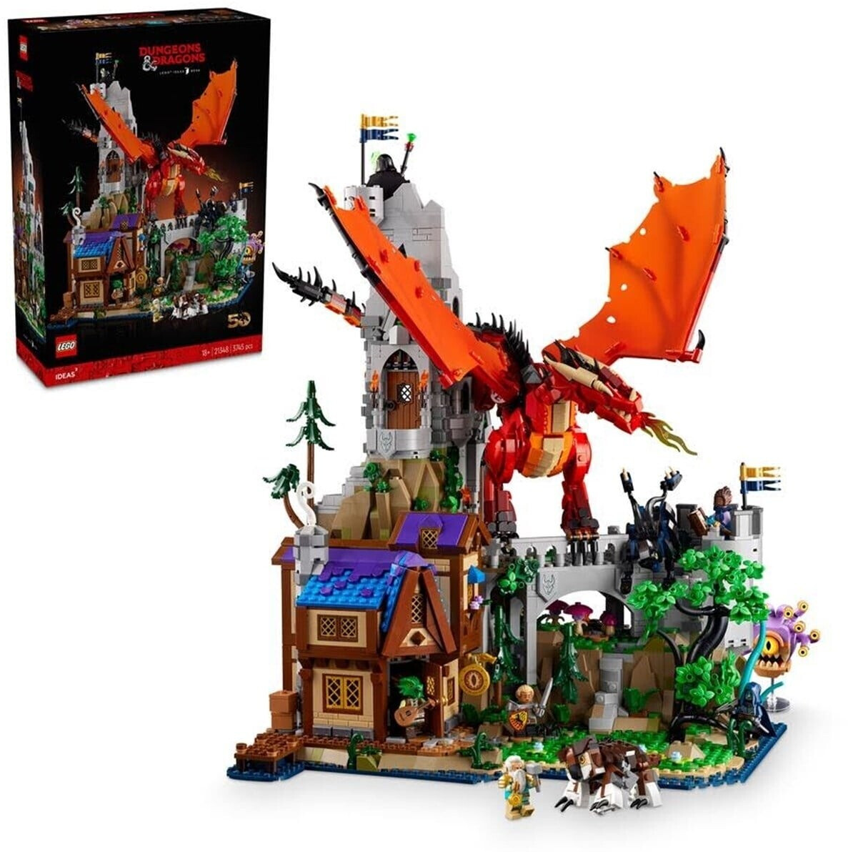 لگو سری ایده مدل سیاه‌چال‌ها و اژدهایان - افسانه اژدهای سرخ 21348 - 21348 LEGO Ideas Dungeons and Dragons: Red Dragon's Tale