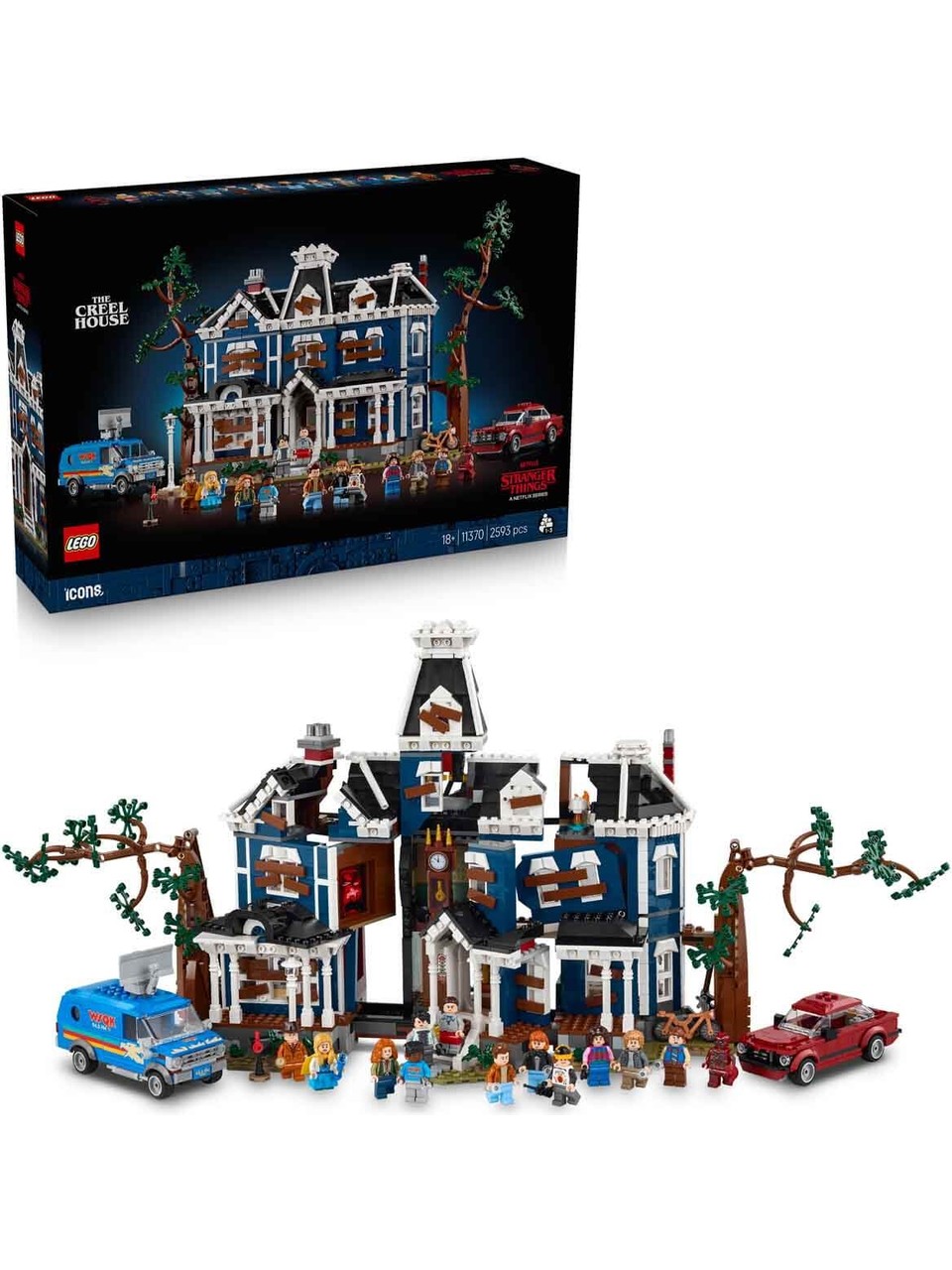 لگو سری آیکون مدل خانه خانوادگی کریل از سریال چیزهای عجیب ۱۱۳۷۰ - LEGO Icons Stranger Things Creel Family House 11370