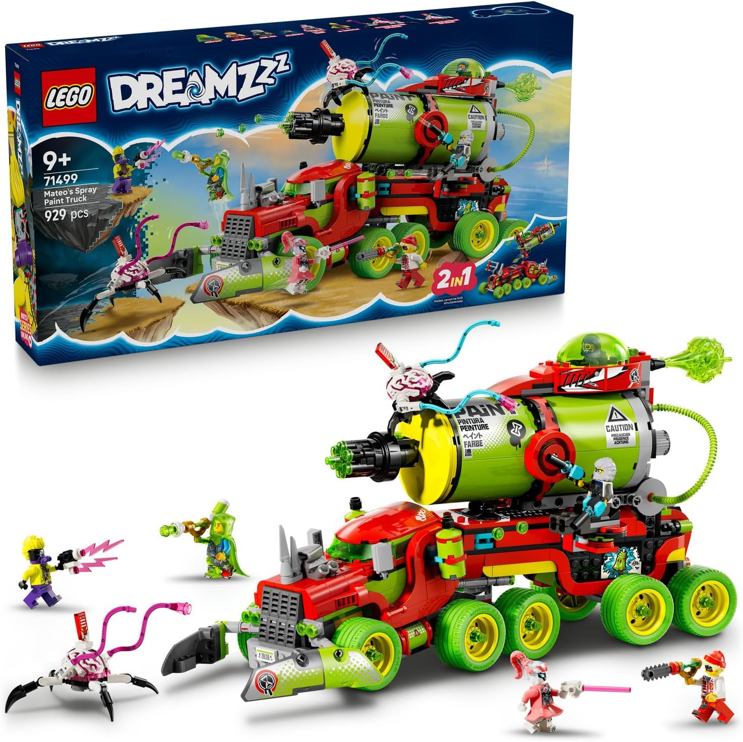 لگو سری دریمز مدل کامیون رنگ اسپری ماتئو ۷۱۴۹۹ - LEGO DREAMZzz Mateo's Spray Paint Truck 71499
