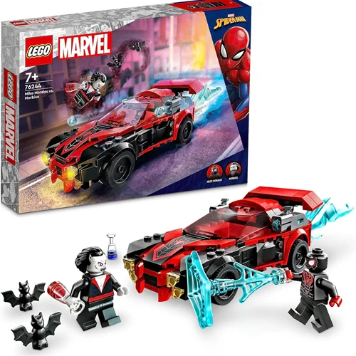 لگو سری ابر قهرمانان مدل اسپایدرمن و موریبویس ۷۶۲۴۴ - LEGO® Marvel Miles Morales vs. Morbius 76244