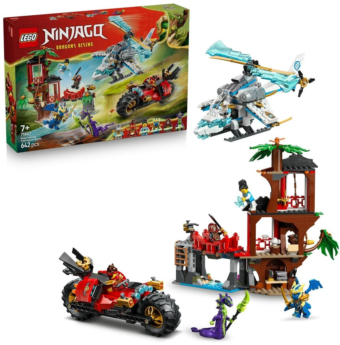 لگو سری نینجاگو مدل نبرد خانه درختی با ماشین نینجا ۷۱۸۵۷ - Lego Ninjago ninja vehicle tree house battle 71857