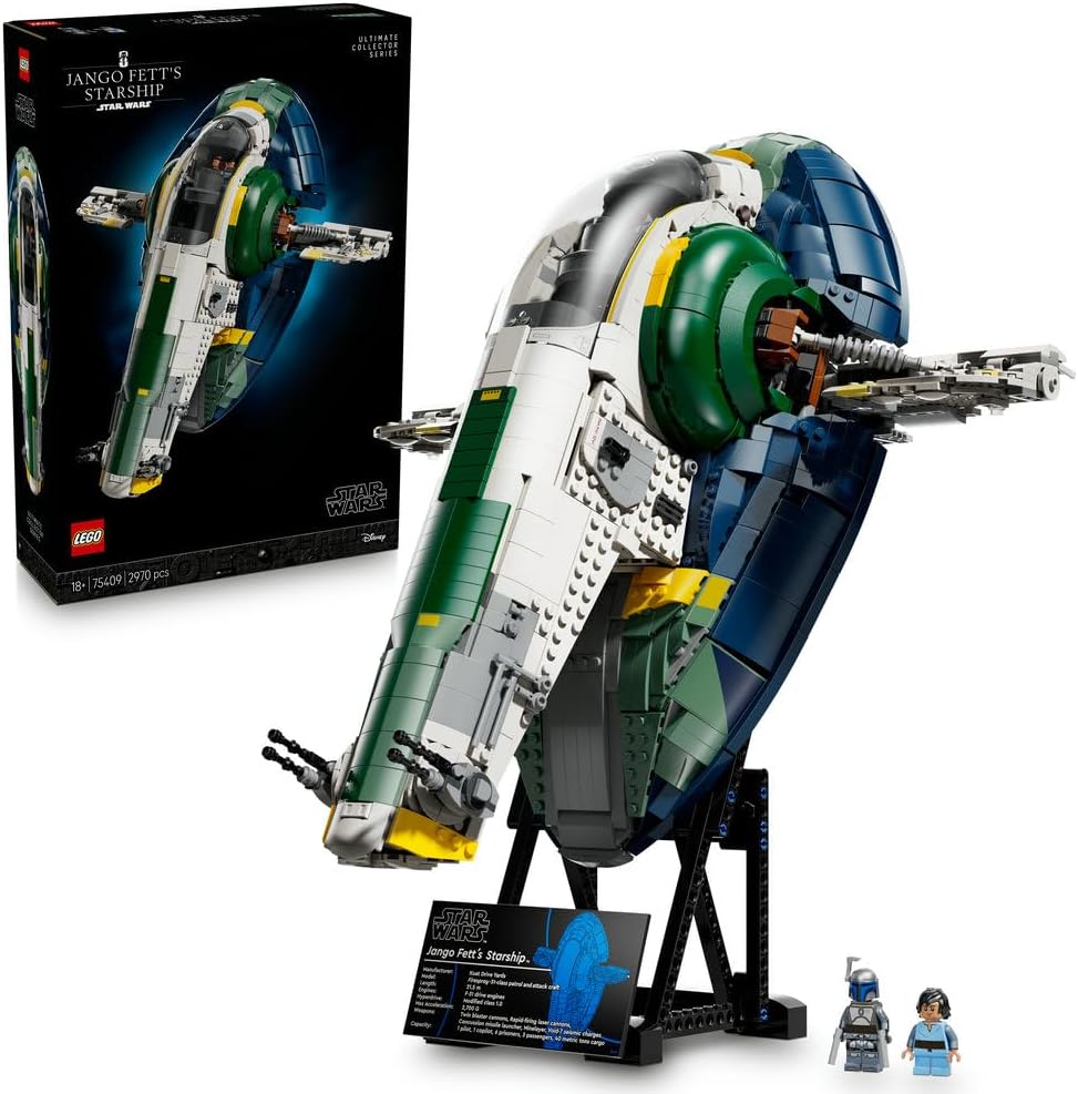 لگو سری جنگ ستارگان مدل سفینه فضایی اسپری آتشین آنگو فت 75409 - LEGO® Star Wars™ Jango Fett's Firespray Class Starship 75409