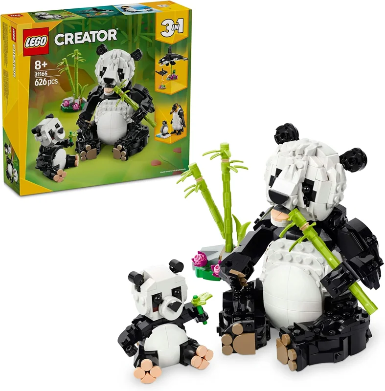 لگو سری سازنده 3 در 1 مدل خانواده پاندا 31165 - LEGO Creator 3in1 Wild Animals: Panda Family 31165