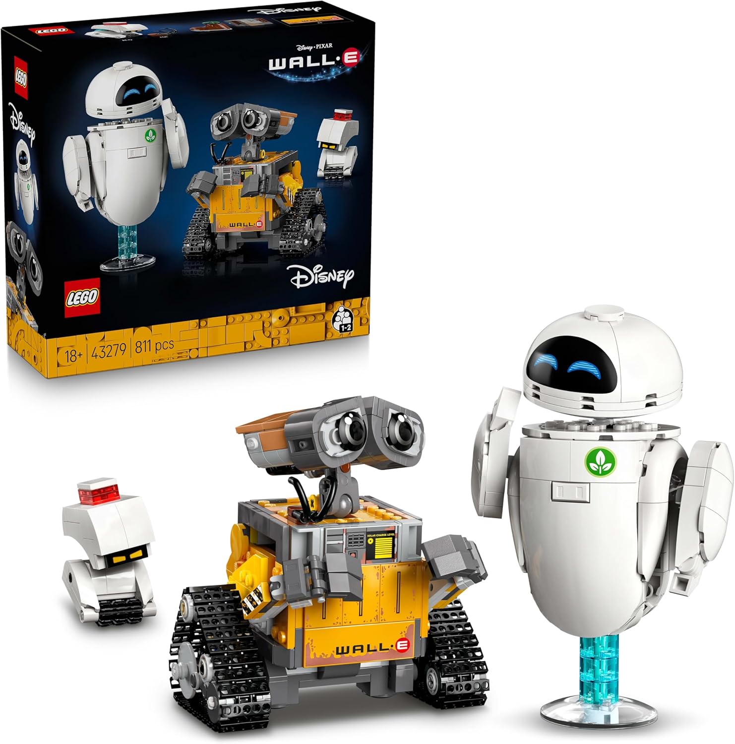 لگو سری دیزنی مدل دیزنی و پیکسار، وال-ای و ایو 43279 - LEGO ǀ Disney ve Pixar WALL-E ve EVE 43279