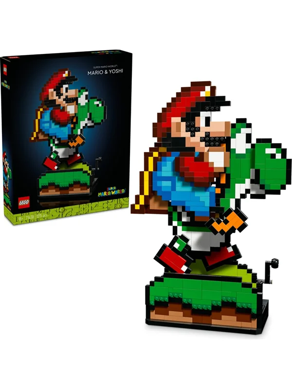 لگو سری ایده مدل قارچ خور متحرک 71438 - LEGO Super Mario Super Mario World: Mario & Yoshi 71438
