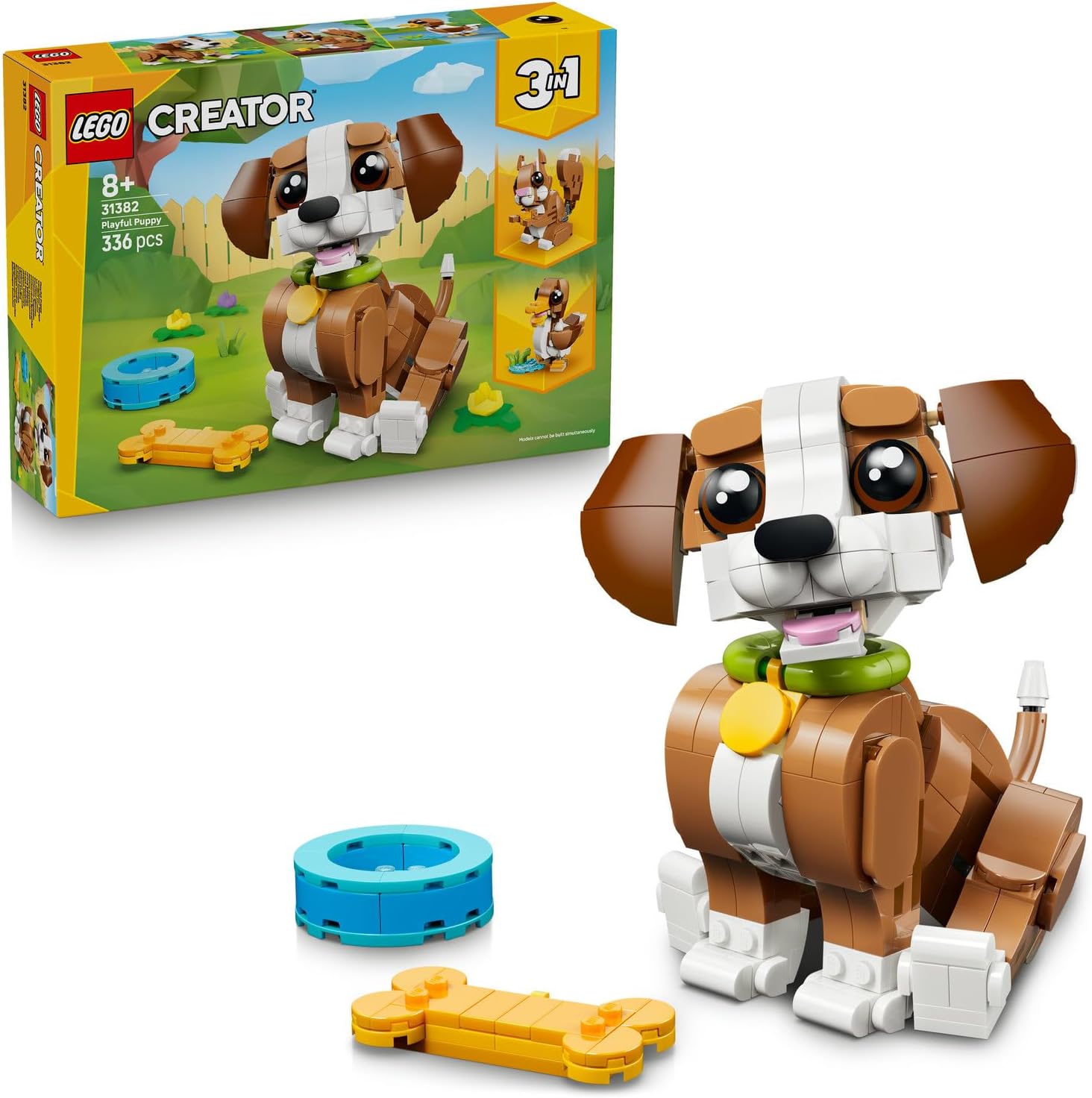 لگو سری سازنده 3 در 1 مدل حیوانات بامزه : توله سگ بازیگوش ۳۱۳۸۲ - LEGO Creator 3-in-1 Cute Animals: Playful Puppy 31382