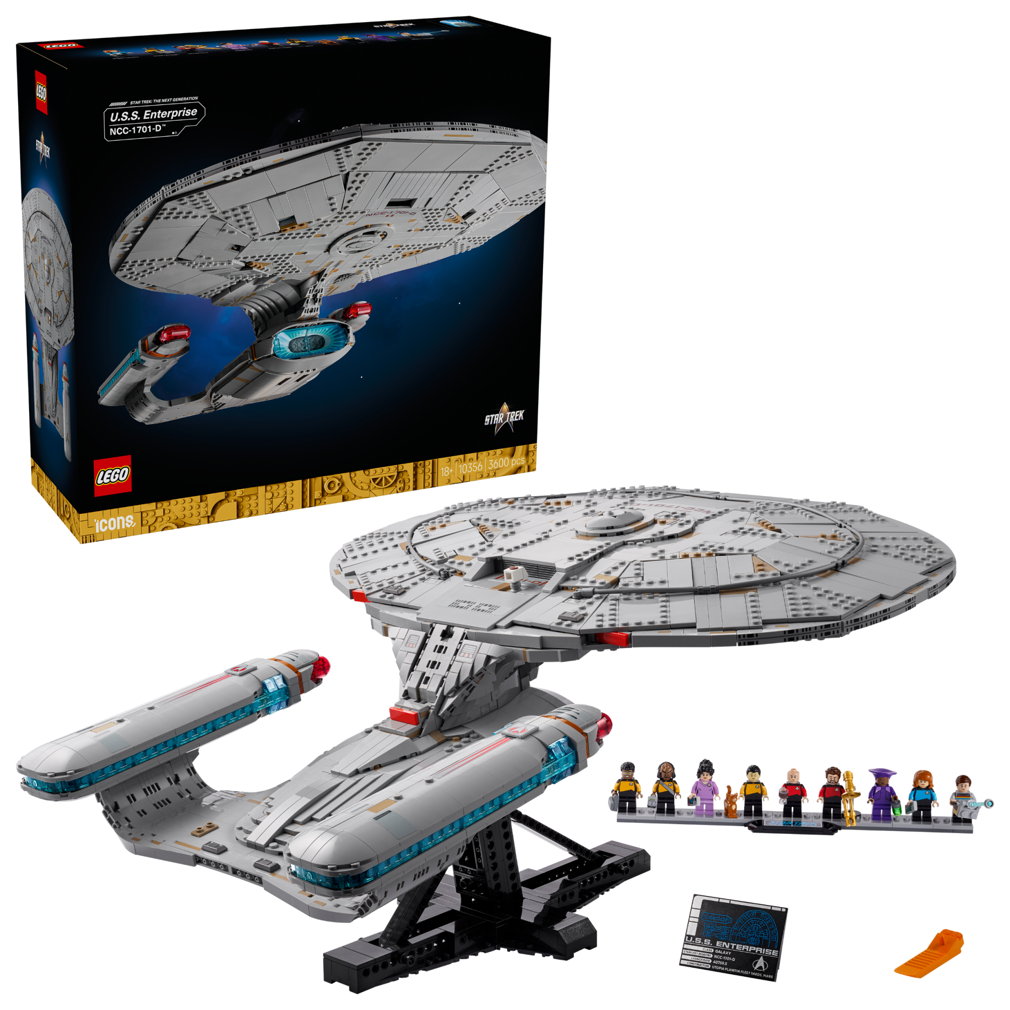 لگو سری جنگ ستارگان مدل پیشتازان فضا ، ناو هواپیمابر یواس‌اس انترپرایز NCC-1701-D - LEGO 10356 Star Trek U.S.S. Enterprise NCC-1701-D
