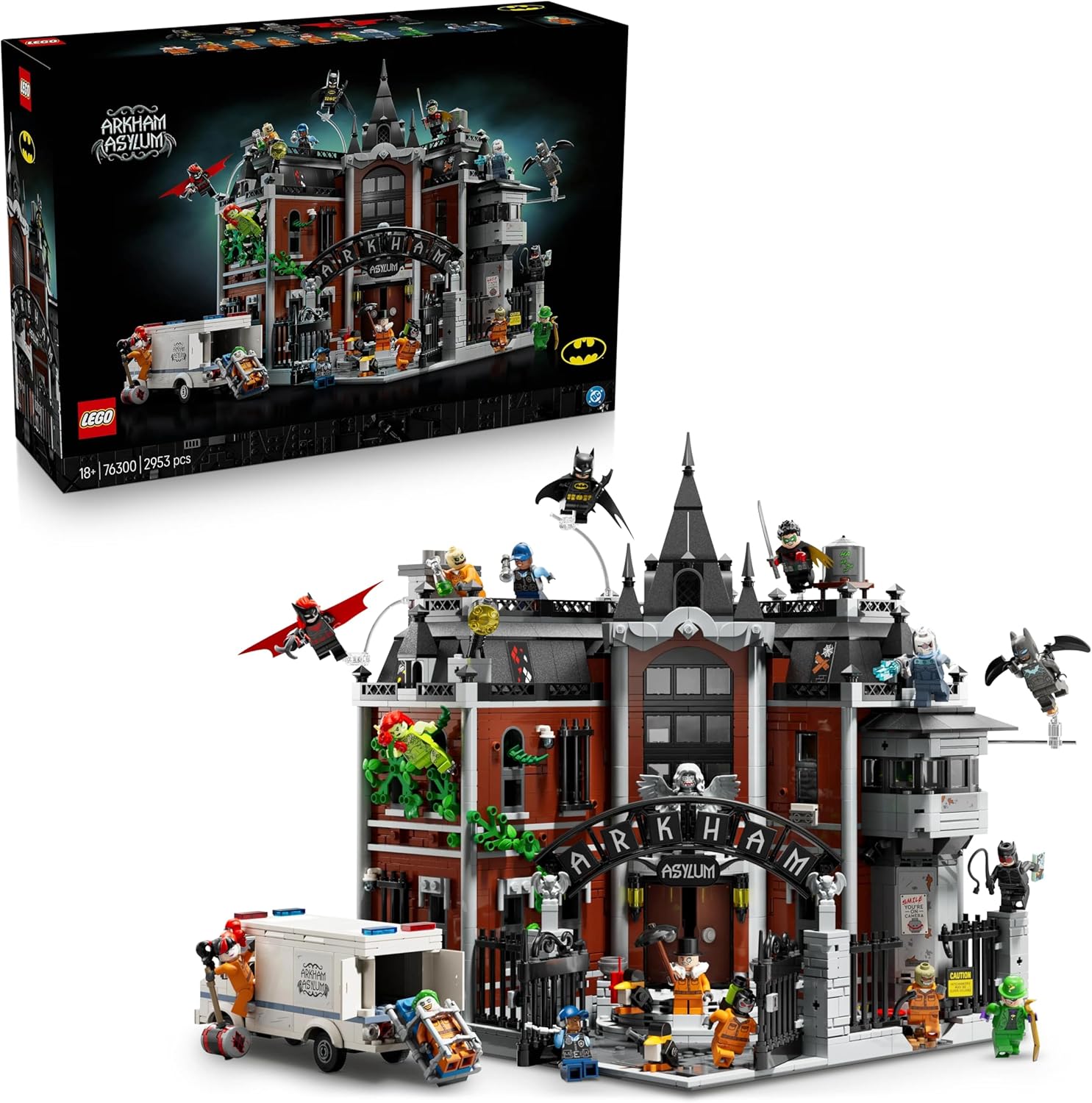 لگو سری ابر قهرمانان مدل تیمارستان آرکهام 76300 - LEGO 76300 Batman Arkham Asylum