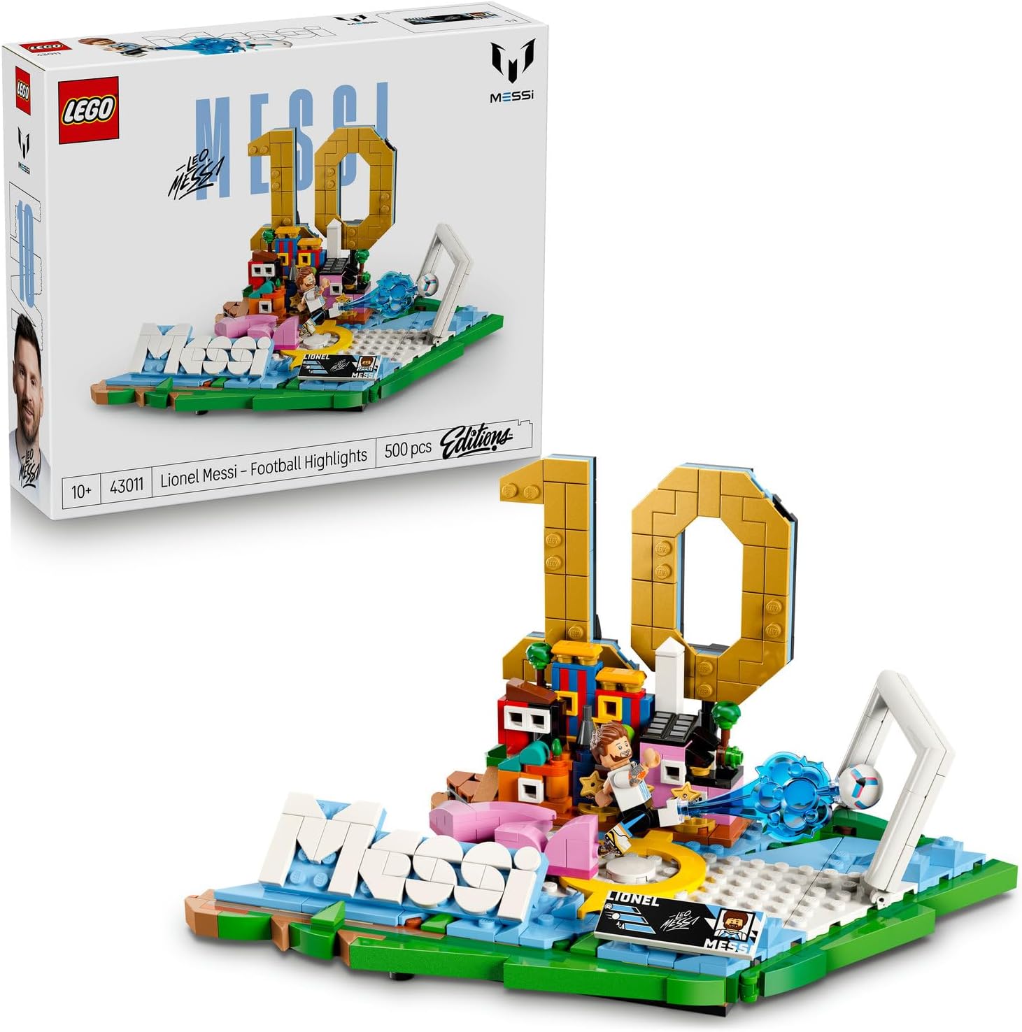 لگو سری آیکون مدل لیونل مسی لحظات فراموش نشدنی فوتبال ۴۳۰۱۱ - LEGO Editions Lionel Messi – Unforgettable Football Moments 43011