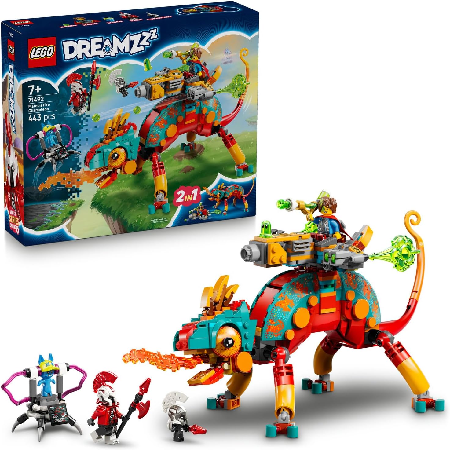 لگو سری دریمز مدل آفتاب‌پرست آتشین متئو ۷۱۴۹۲ - LEGO DREAMZzz Mateo's Fire Chameleon 71492