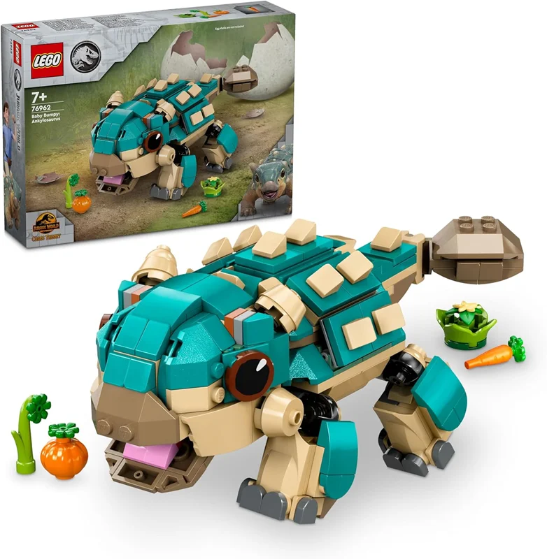 لگو سری پارک ژوراسیک مدل بیبی بامپی : آنکیلوزاروس 76962 - LEGO Jurassic World Baby Bumpy: Ankylosaurus 76962