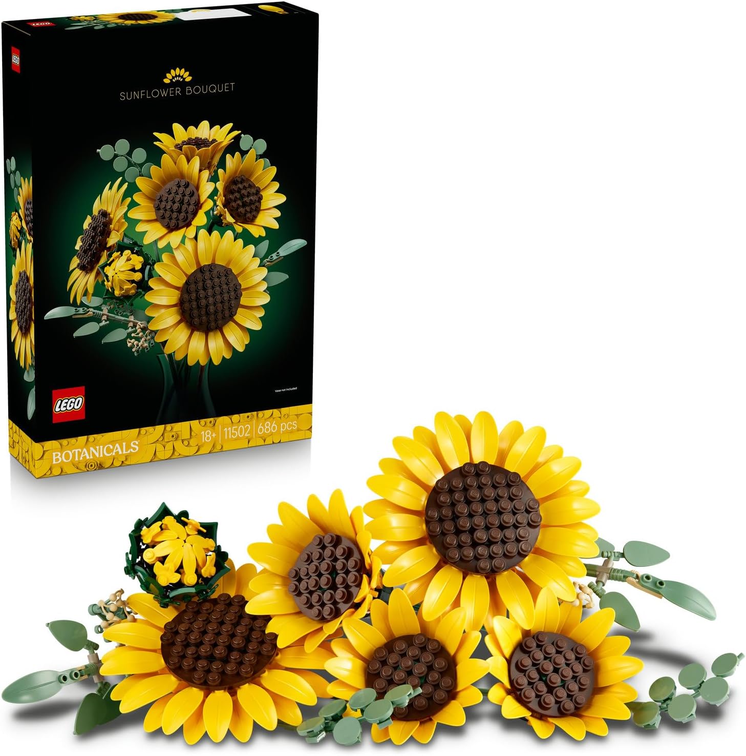 لگو سری آیکون مدل دسته گل آفتابگردان ۱۱۵۰۲ - LEGO Botanicals Sunflower Bouquet 11502