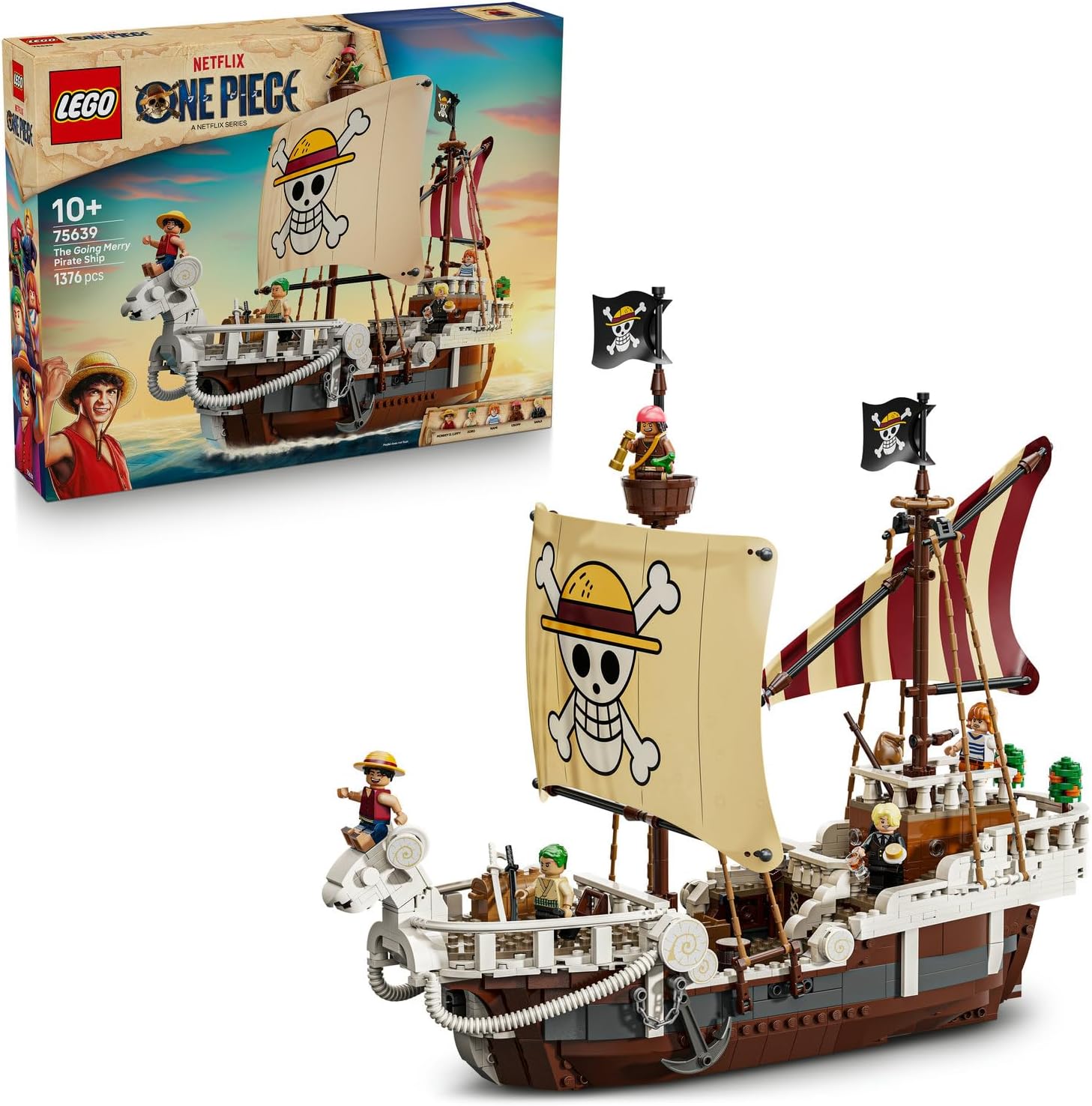 لگو سری سریال One Piece مدل کشتی دزدان دریایی شاد 75639 - LEGO ONE PIECE Going Merry Pirate Ship 75639