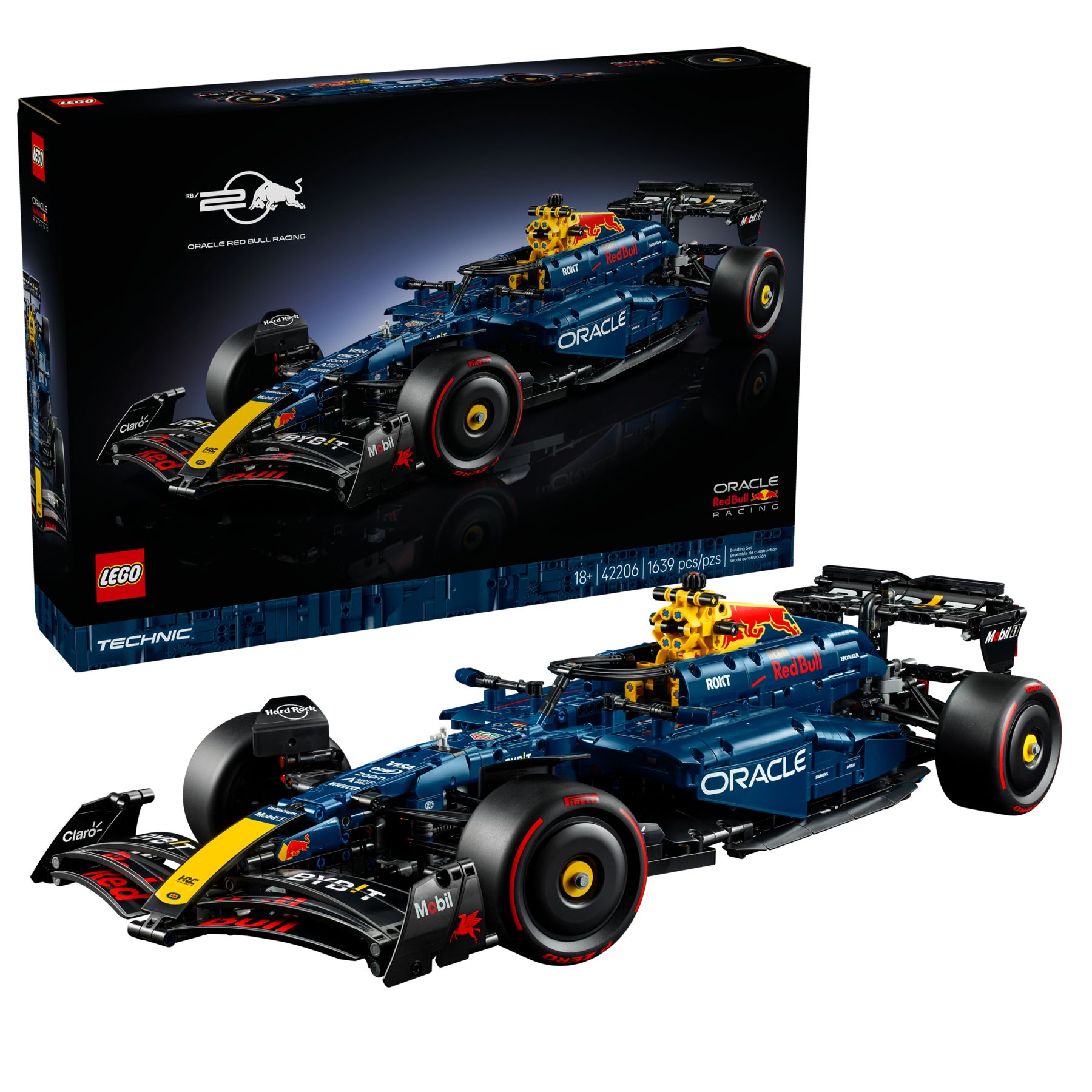 لگو سری تکنیک مدل ماشین فرمول یک اوراکل رد بول ریسینگ 42206 - LEGO Technic Oracle Red Bull Racing RB20 F1 Car 42206