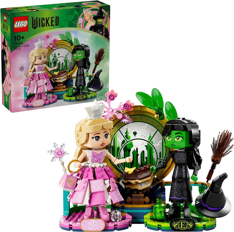 لگو سری فیلم شرور مدل فیگورهای الفابا و گلیندا 75682 - LEGO Wicked Elphaba and Glinda Figures 75682