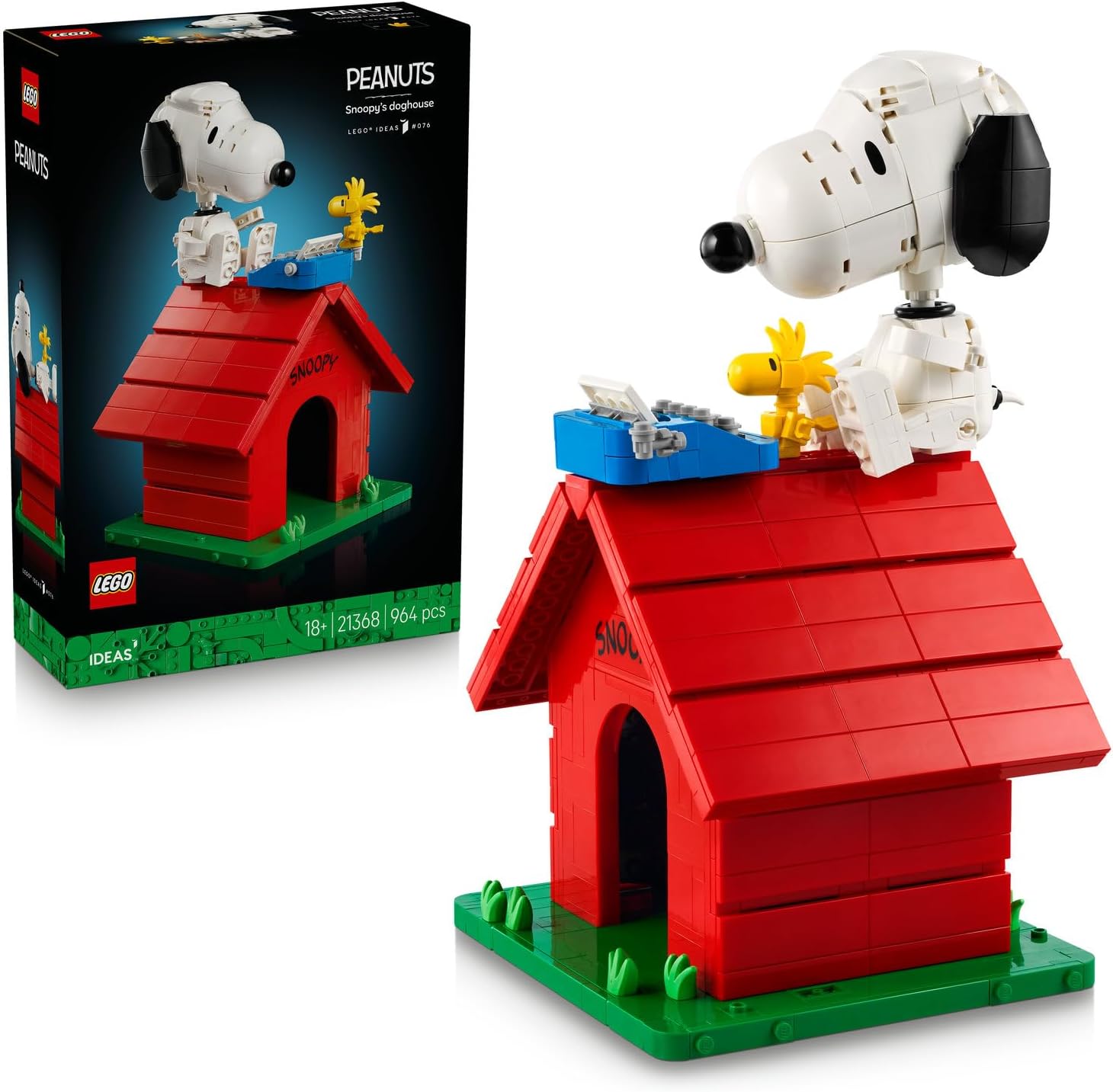 لگو سری ایده مدل بادام زمینی : خانه سگ اسنوپی ۲۱۳۶۸ - LEGO Ideas Peanuts: Snoopy's Doghouse 21368