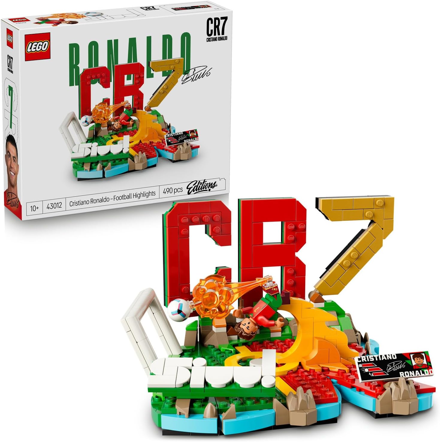 لگو سری آیکون مدل کریستیانو رونالدو لحظات فراموش نشدنی فوتبال ۴۳۰۱۲ - LEGO Editions Cristiano Ronaldo – Unforgettable Football Moments 43012
