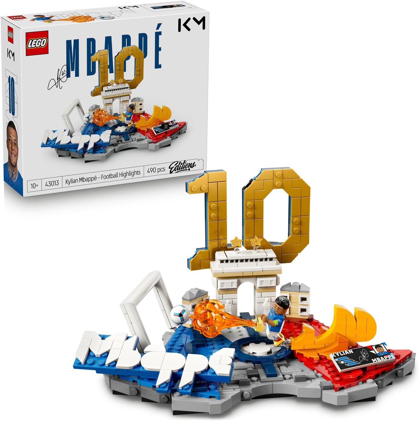 لگو سری آیکون مدل کیلیان امباپه لحظات فراموش نشدنی فوتبال 43013 - LEGO Editions Kylian Mbappé – Unforgettable Football Moments 43013