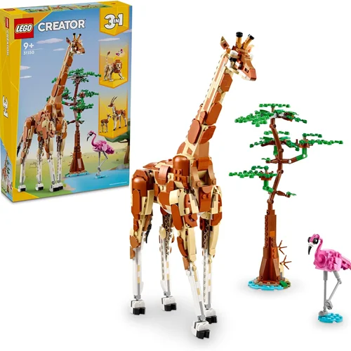 لگو سری سازنده 3 در 1 مدل حیوانات سافاری وحشی 31150 - LEGO Creator Wild Safari Animals 31150