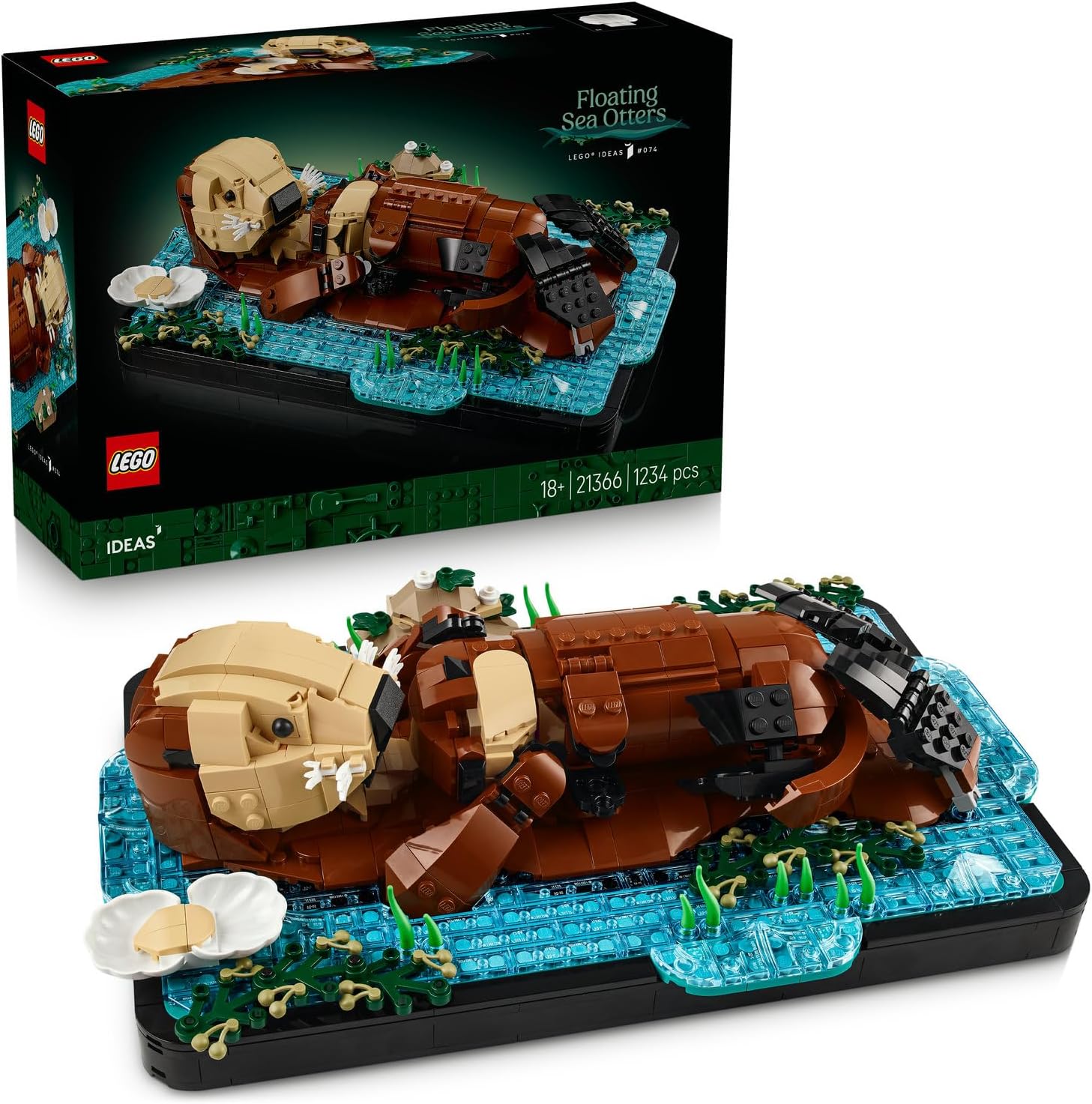 لگو سری ایده مدل سمورهای دریایی شناور ۲۱۳۶۶ - LEGO Ideas Floating Sea Otters 21366