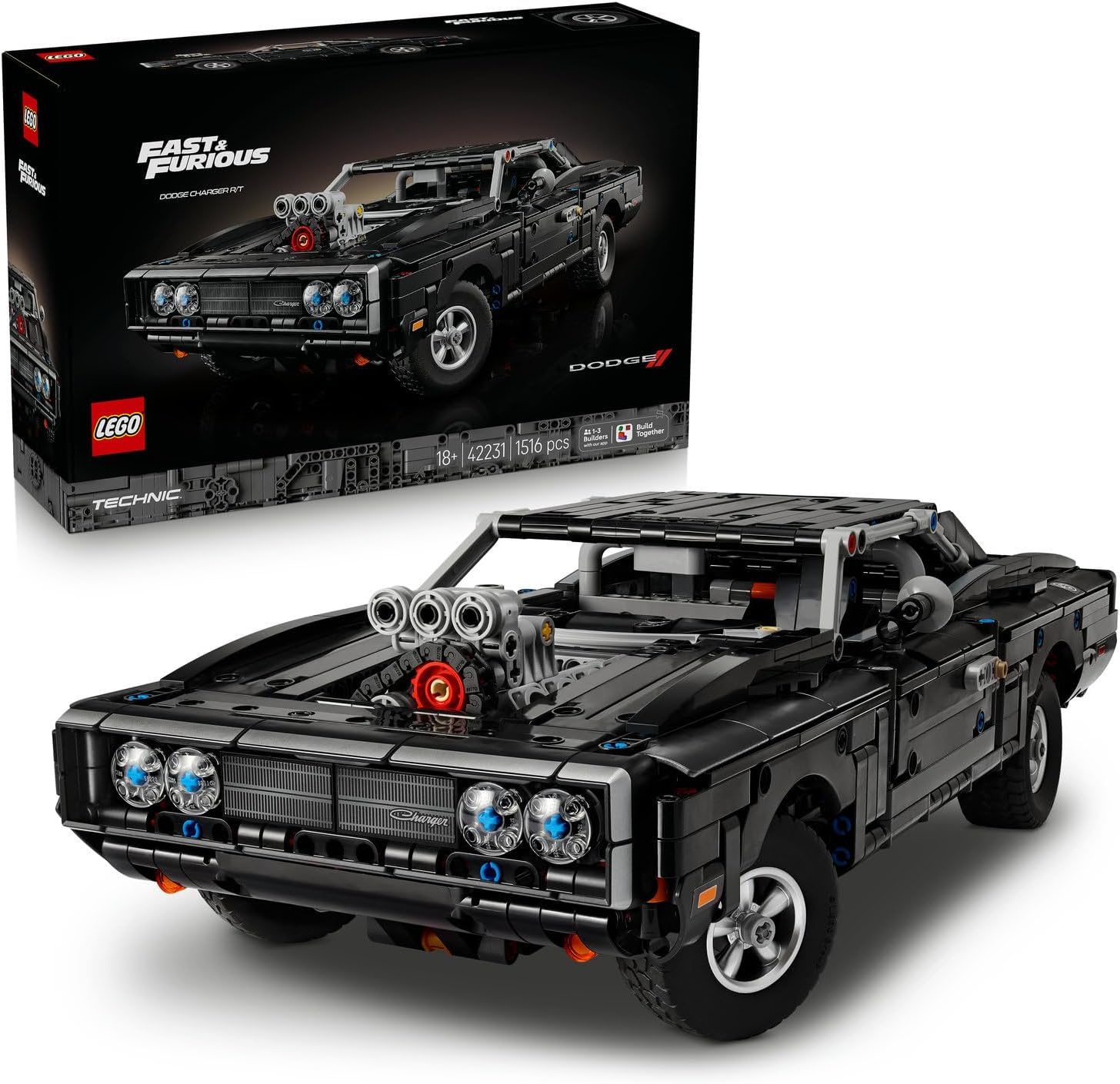 لگو سری تکنیک مدل ماشین سریع و خشمگین دوج چارجر R/T مدل ۴۲۲۳۱ - LEGO Technic Fast and Furious Dodge Charger R/T Car 42231