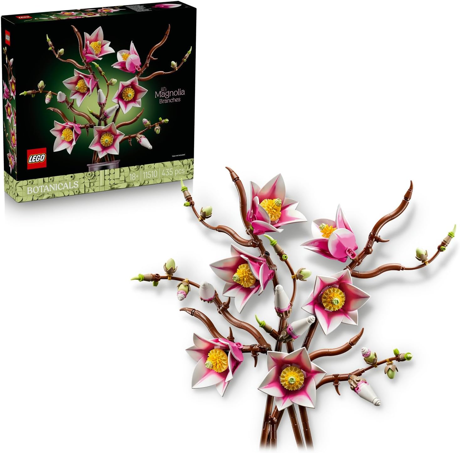 لگو سری آیکون مدل شاخه‌های ماگنولیا ۱۱۵۱۰ - LEGO Botanicals Magnolia Branches 11510